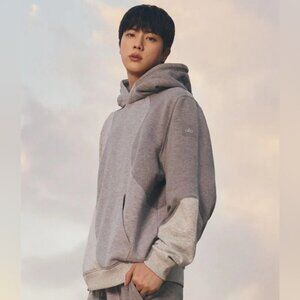 NWOT Alo Make Waves Hoodie (Unisex) in Grey Tonal Size Medium